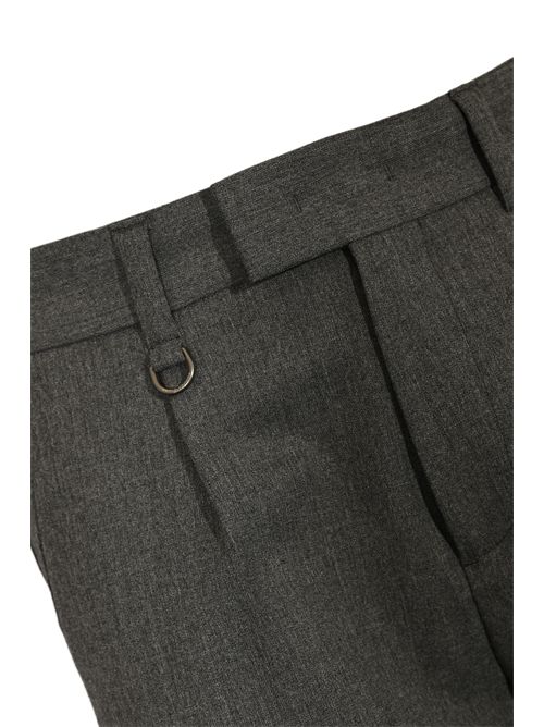 Pantalone in cotone con pinces Grigio Paolo Pecora | B12A 30898995